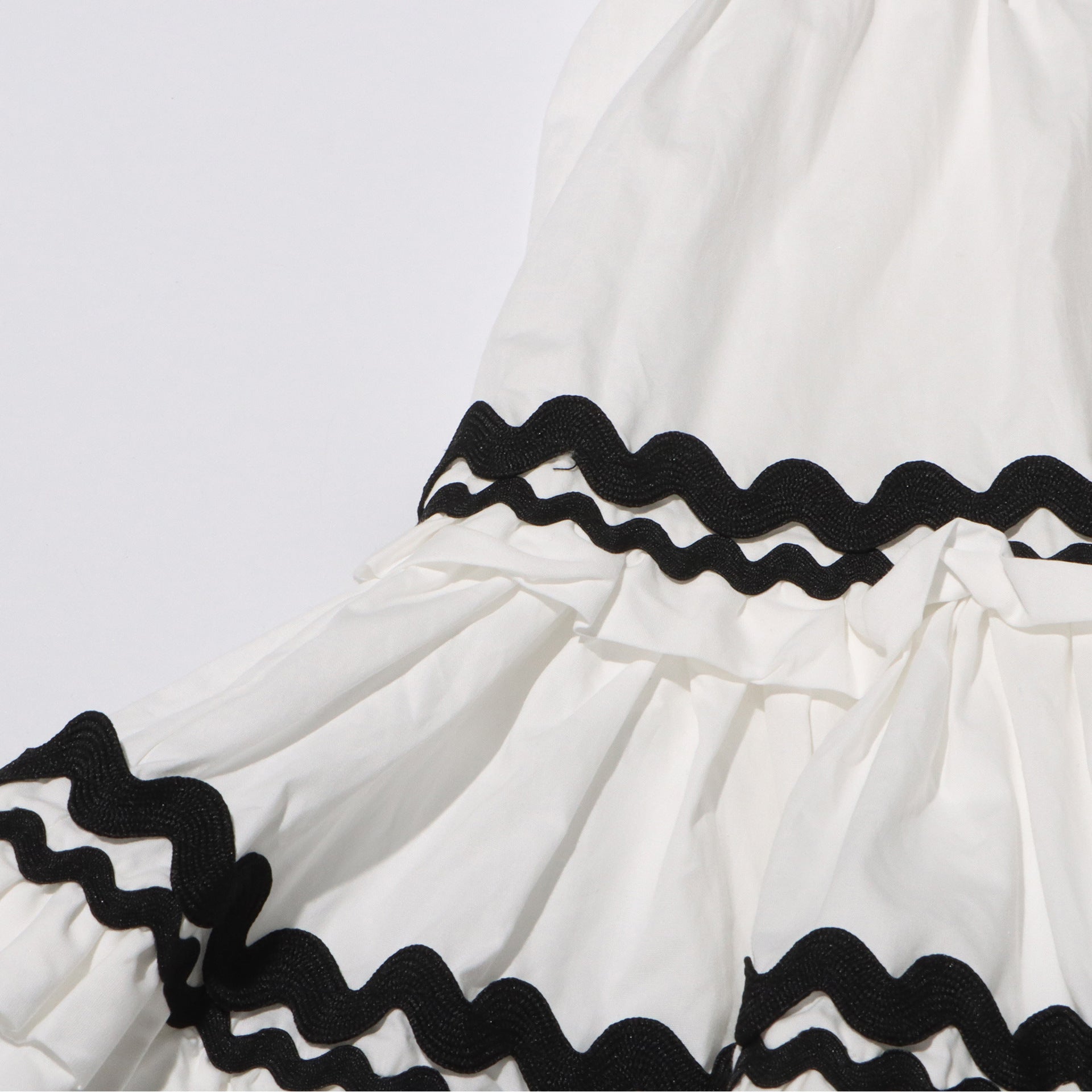 Sydney™ | V-Neck Striped Patchwork Flare Short Dress Dresses