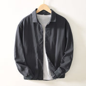 Urbane Button-Up Shirt Dark Gray