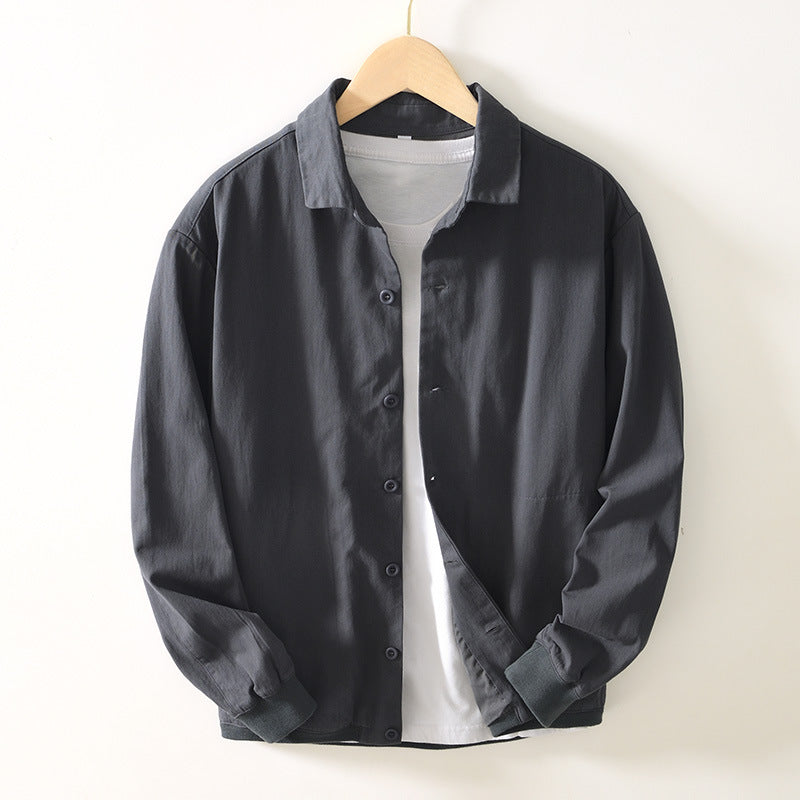 Urbane Button-Up Shirt Dark Gray