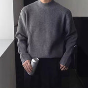 Alexander | Comfortable Wool Sweater Dark Gray Sweaters