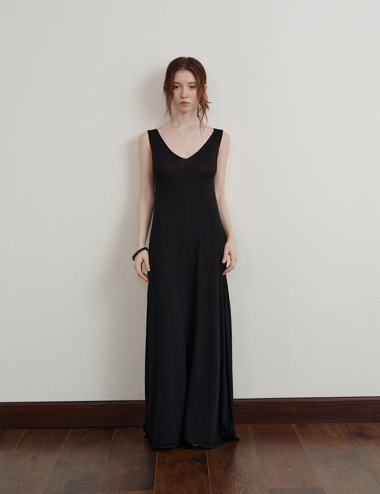 Keira™ | Slimming Backless Long Dress black Dresses