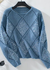 Elegant Sequin-Knit Sweater - OKOHOKO™ FASHION