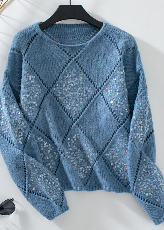 Elegant Sequin-Knit Sweater - OKOHOKO™ FASHION