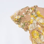 Emilia™ | Floral Puff Sleeve Midi Dress Dress