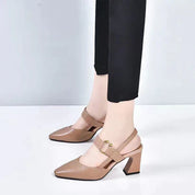 Esa | Orthopaedic Sandals with Heels Brown Shoes
