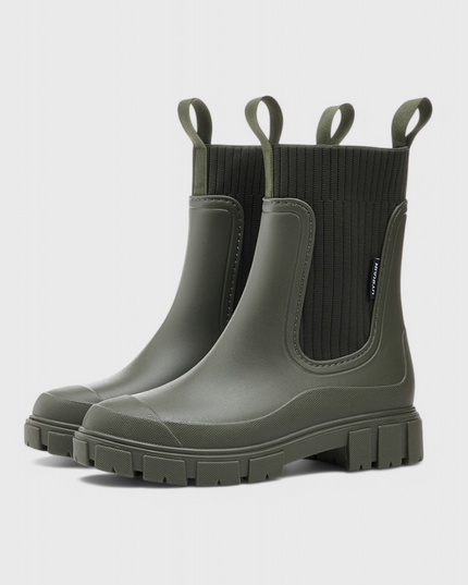 Maelie Waterproof Chelsea Boots Green Boots