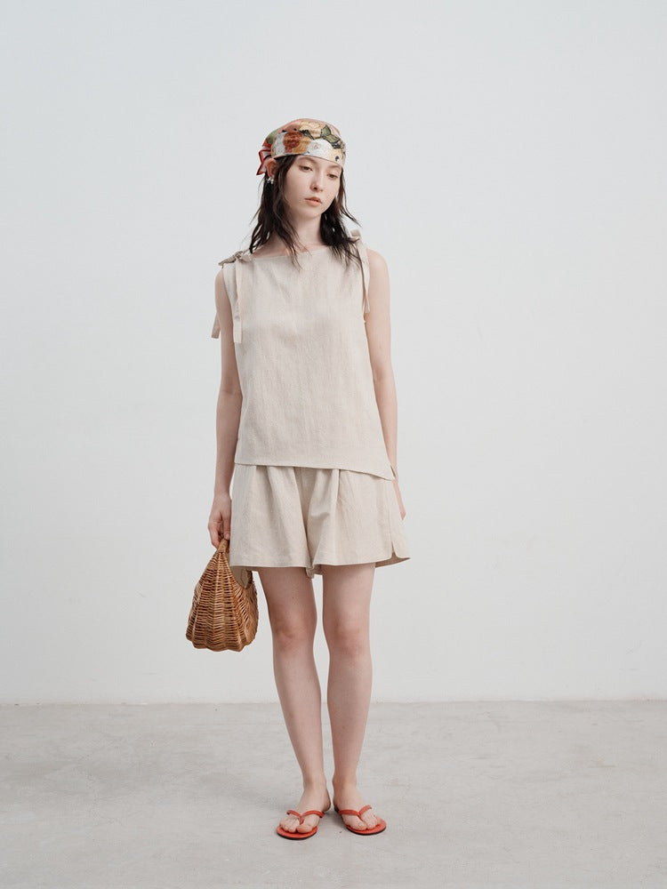 Vesper | High Waist A-line Wide Leg Shorts