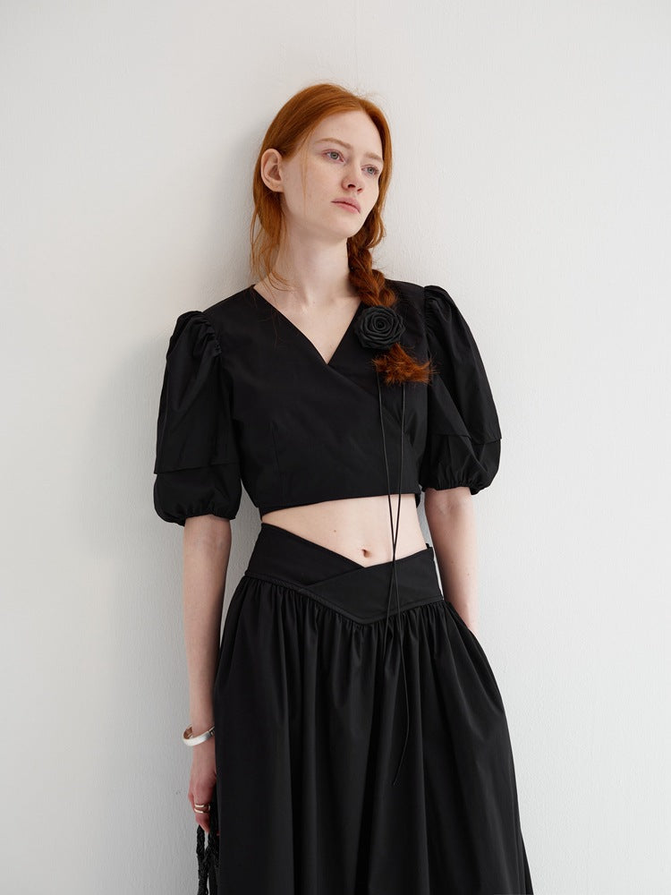 Emmeline™ | Summer Black Lady Suit Dresses
