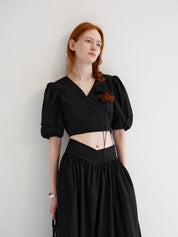 Emmeline™ | Summer Black Lady Suit Dresses
