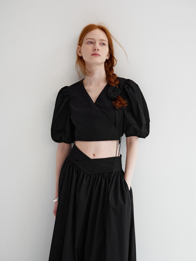 Emmeline™ | Summer Black Lady Suit Dresses