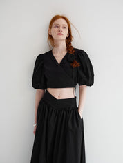 Emmeline™ | Summer Black Lady Suit Dresses