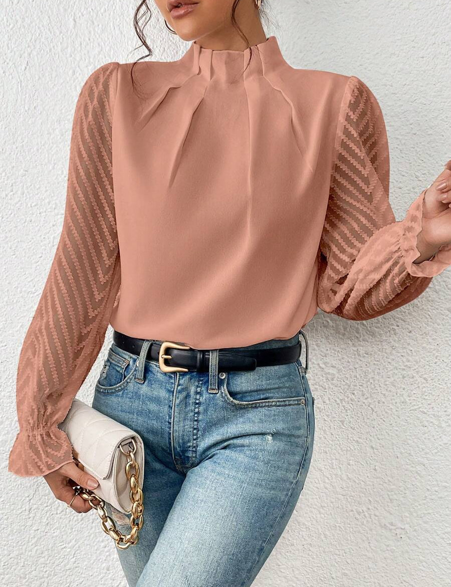 Ruby | Charming blouse Peach Dames Tops Kopen