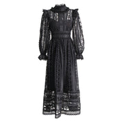 Mackenzie™ | Turtle Necked Lace Long Sleeved Dress Dresses