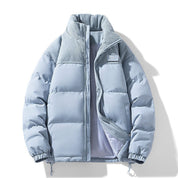 Wide Wale Corduroy Quilted Jacket Sky Puffer Jacket