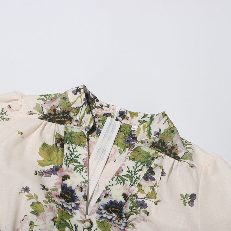 Nicole™ | Lantern Sleeve Floral Dress Dresses