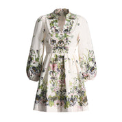 Nicole™ | Lantern Sleeve Floral Dress Dresses
