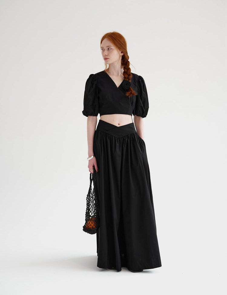 Emmeline™ | Summer Black Lady Suit Dresses
