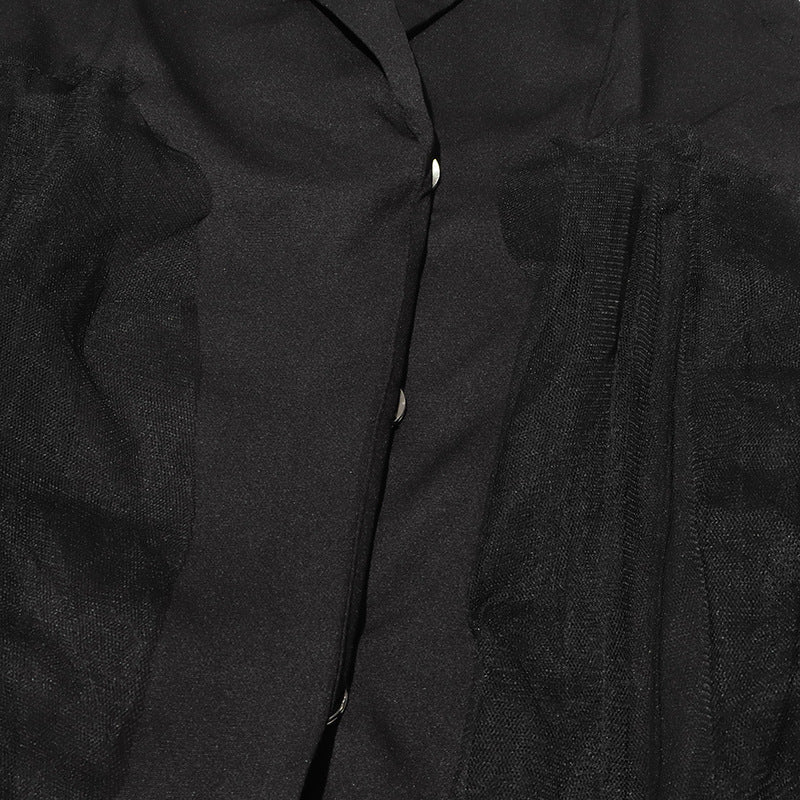 Paisley™ | V-Neck Suit Mesh Curve-Enhancing Splicing Dress Dresses