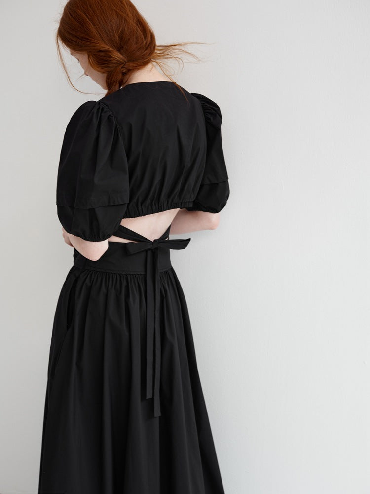 Emmeline™ | Summer Black Lady Suit Dresses