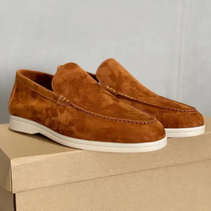 Stefano | Suède Loafers Caramel Loffers