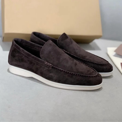Stefano | Suède Loafers Chocolate Loffers