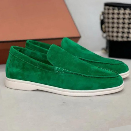 Stefano | Suède Loafers Green Loffers