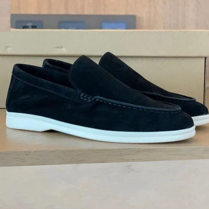 Stefano | Suède Loafers Black Loffers