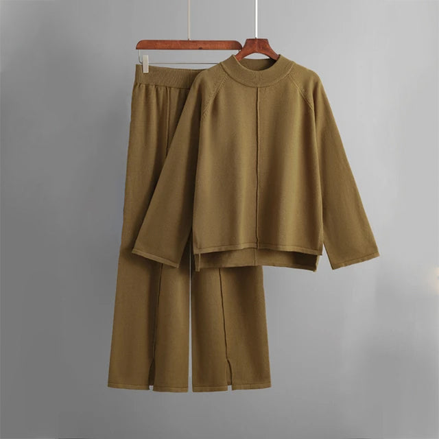 Leia | Lounge Duo Set Brown Two Pieces Sets