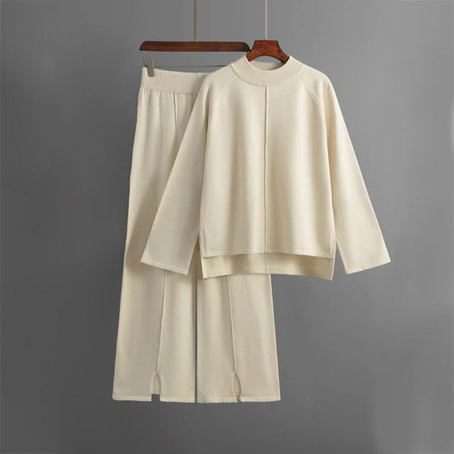 Leia | Lounge Duo Set White Two Pieces Sets