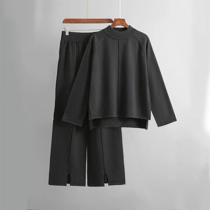 Leia | Lounge Duo Set Black Two Pieces Sets