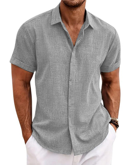 Alen | Linen Shirt Light Grey Shirt