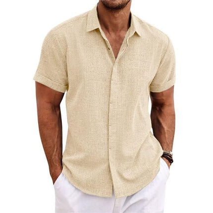 Alen | Linen Shirt Beige Shirt