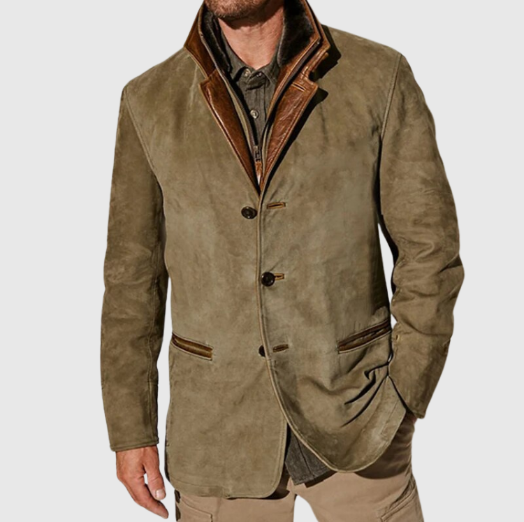 Men's Vintage Buckskin Leather Jacket Vintage Buckskin Leather Jacket