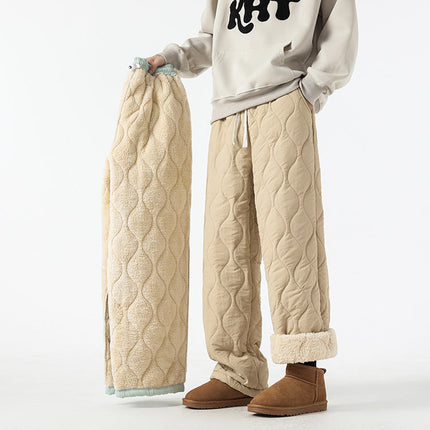 Cloud Comfort Quilted Pants Beige