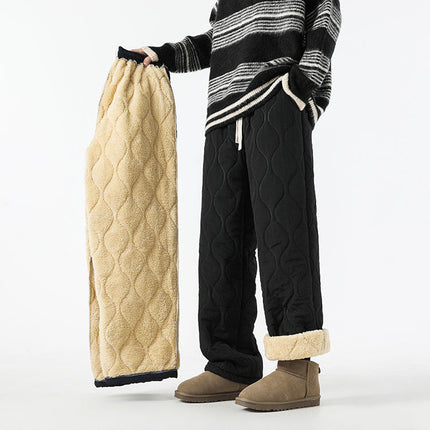 Cloud Comfort Quilted Pants Black