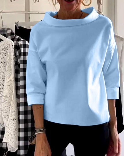 Elizabeth | Elegant Top Blue Shirts & Tops
