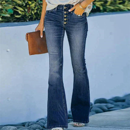 Aveline | High-Waisted Vintage Jeans Blue