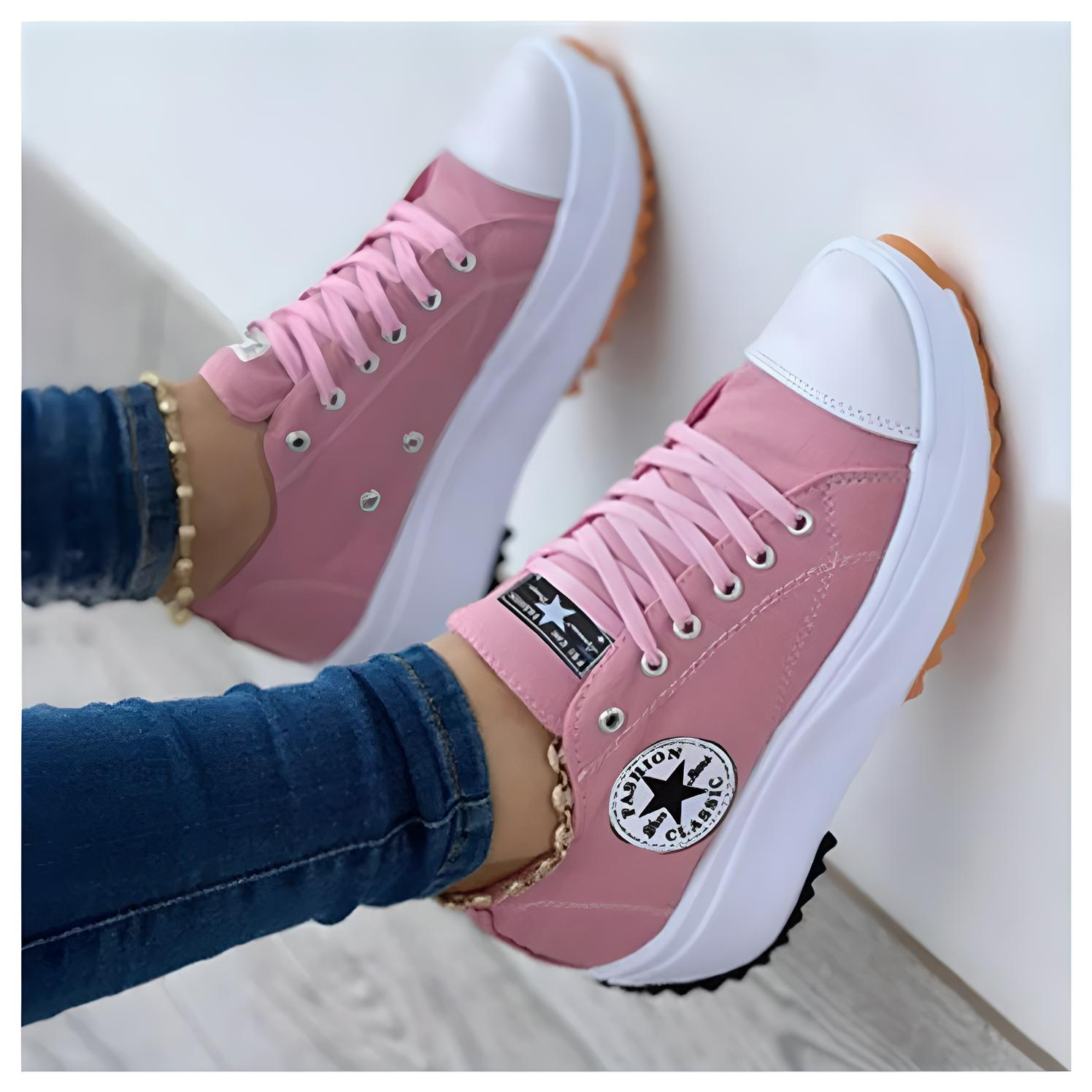 Comfortable Modern Orthopedic Sneakers Pink Orthopedic Sneakers