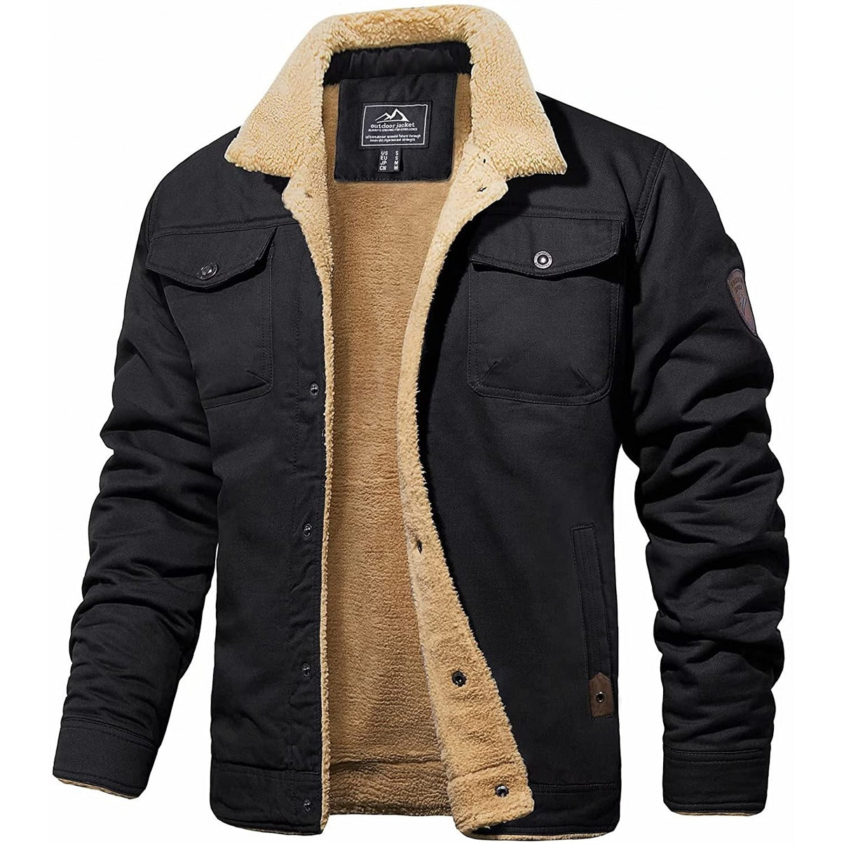 Premium Fleece Bomber Jacket Black Bomber Jacket