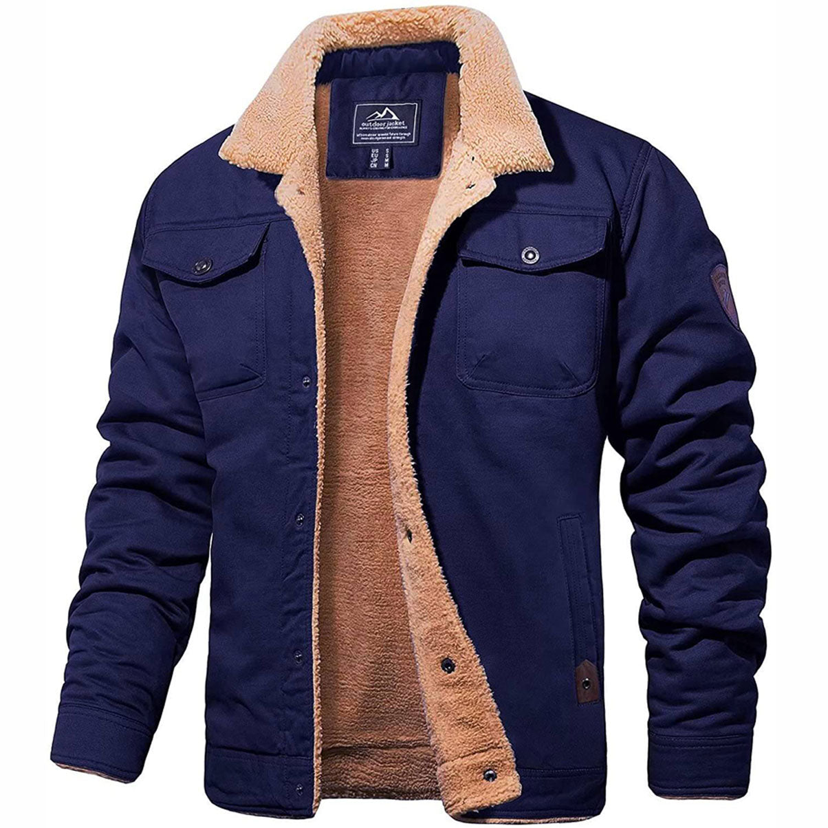 Premium Fleece Bomber Jacket Blue Bomber Jacket