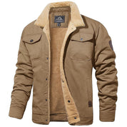 Premium Fleece Bomber Jacket Khaki Bomber Jacket