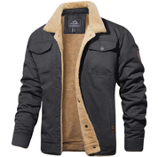Premium Fleece Bomber Jacket Dark Grey Bomber Jacket