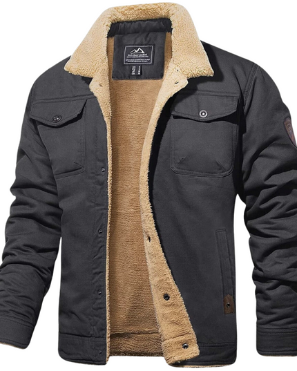 Premium Fleece Bomber Jacket Dark Grey Bomber Jacket