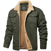 Premium Fleece Bomber Jacket Army Green Bomber Jacket