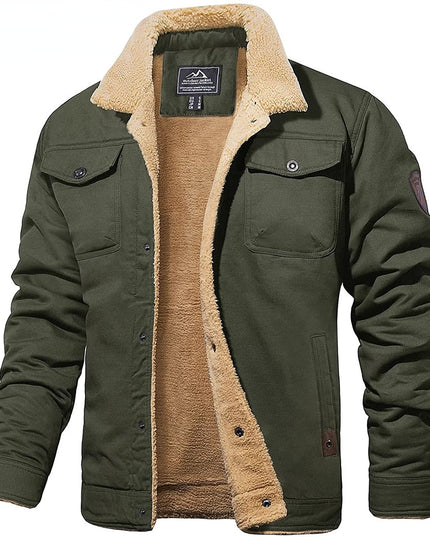 Premium Fleece Bomber Jacket Army Green Bomber Jacket