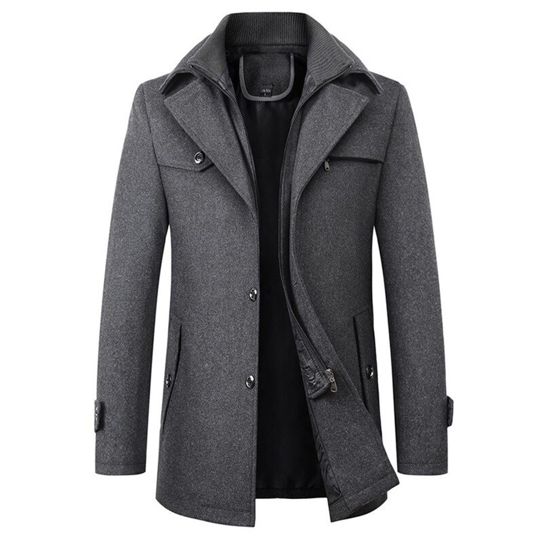 Men's Long Stylish Parka Winter Jacket Dark gray Jacket