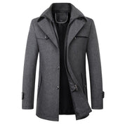 Men's Long Stylish Parka Winter Jacket Dark gray Jacket