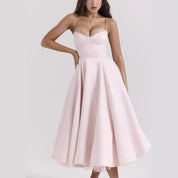 Puffy Long Maxi Dress – Flattering Volume & Comfort Pink Dress