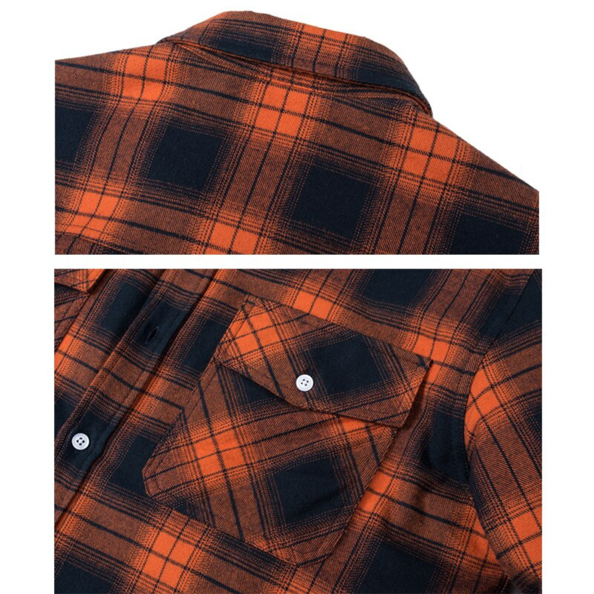 Men's Fleece-Lined Plaid Shirt Jacket Men Shirts