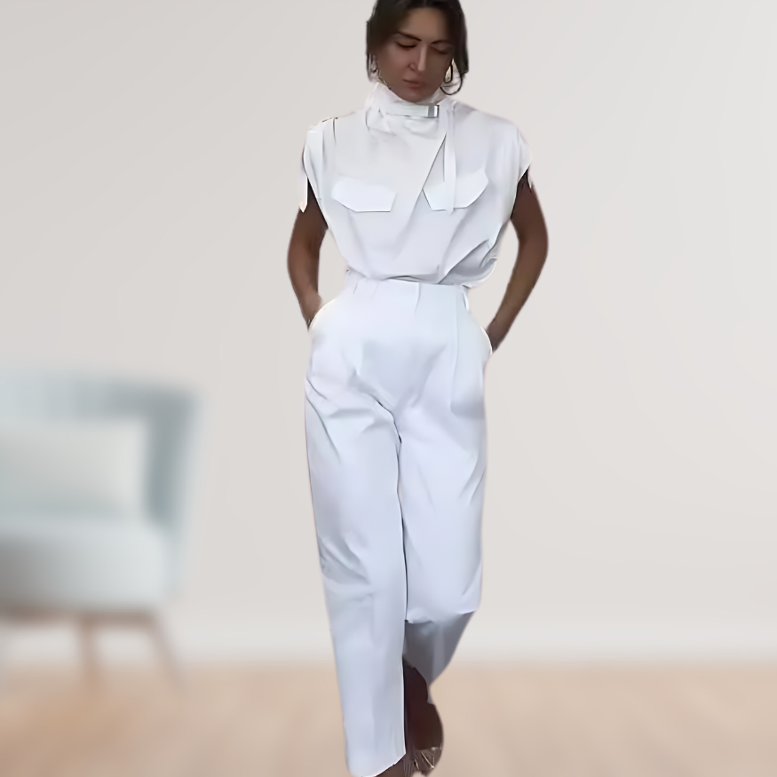 Fin | Elegant and sophisticated 2-piece set White Two Pieces Sets